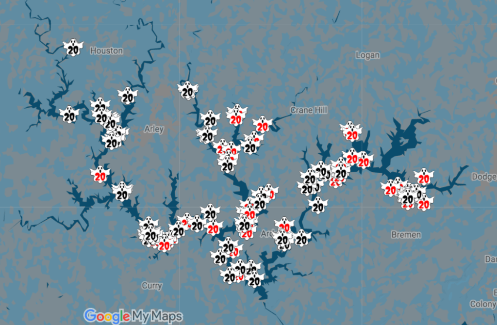Lewis Smith Lake, Alabama – Smith Lake Community Map