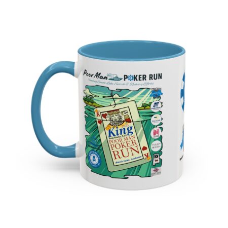 Poor Man Poker Run 2025 - Accent Coffee Mug - Image 39