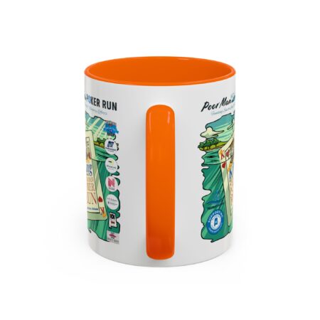 Poor Man Poker Run 2025 - Accent Coffee Mug - Image 44