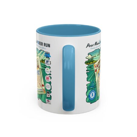 Poor Man Poker Run 2025 - Accent Coffee Mug - Image 40