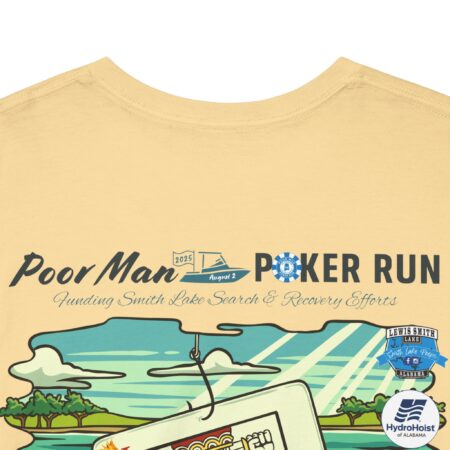 2025 Poor Man Poker Run - Gildan Heavy Cotton T-Shirt - Image 3