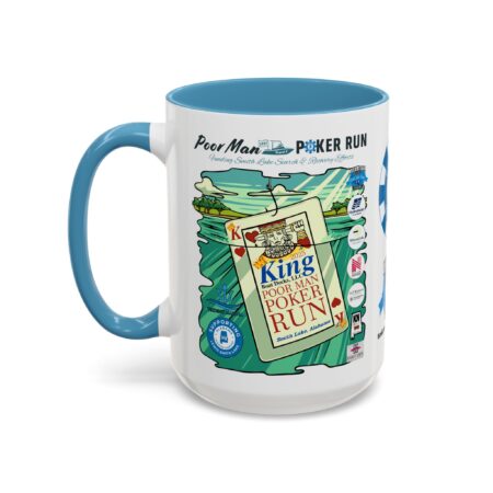 Poor Man Poker Run 2025 - Accent Coffee Mug - Image 3