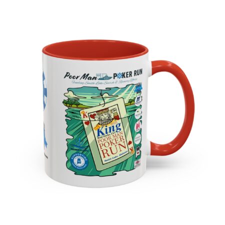 Poor Man Poker Run 2025 - Accent Coffee Mug - Image 18