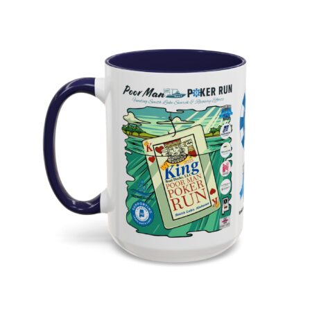 Poor Man Poker Run 2025 - Accent Coffee Mug - Image 27