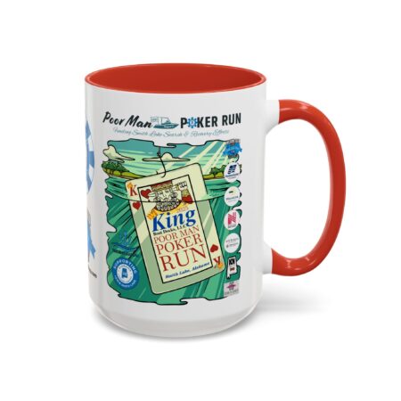 Poor Man Poker Run 2025 - Accent Coffee Mug - Image 34