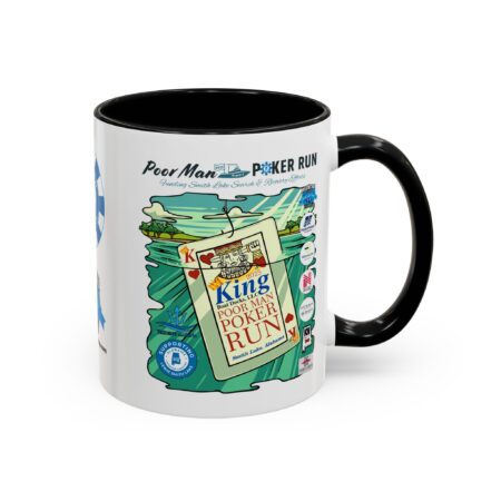 Poor Man Poker Run 2025 - Accent Coffee Mug - Image 6