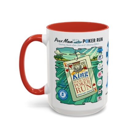 Poor Man Poker Run 2025 - Accent Coffee Mug - Image 35