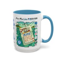 Poor Man Poker Run 2025 - Accent Coffee Mug