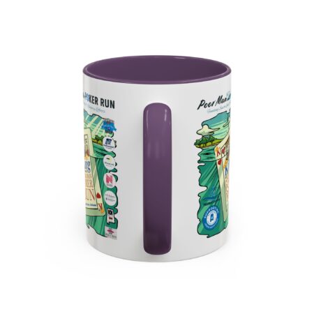 Poor Man Poker Run 2025 - Accent Coffee Mug - Image 48