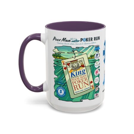 Poor Man Poker Run 2025 - Accent Coffee Mug - Image 59