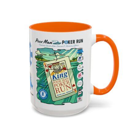 Poor Man Poker Run 2025 - Accent Coffee Mug - Image 54