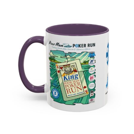 Poor Man Poker Run 2025 - Accent Coffee Mug - Image 47