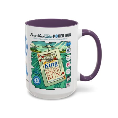 Poor Man Poker Run 2025 - Accent Coffee Mug - Image 58