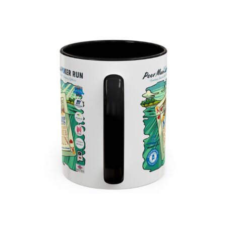 Poor Man Poker Run 2025 - Accent Coffee Mug - Image 8