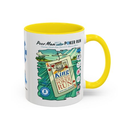 Poor Man Poker Run 2025 - Accent Coffee Mug - Image 50