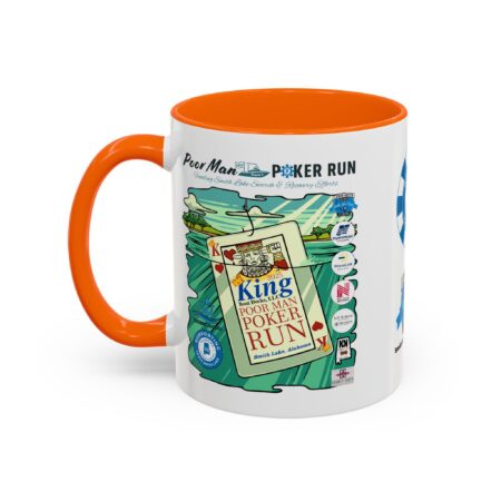 Poor Man Poker Run 2025 - Accent Coffee Mug - Image 43