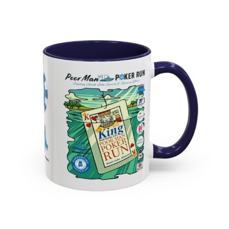 Poor Man Poker Run 2025 - Accent Coffee Mug - Image 10