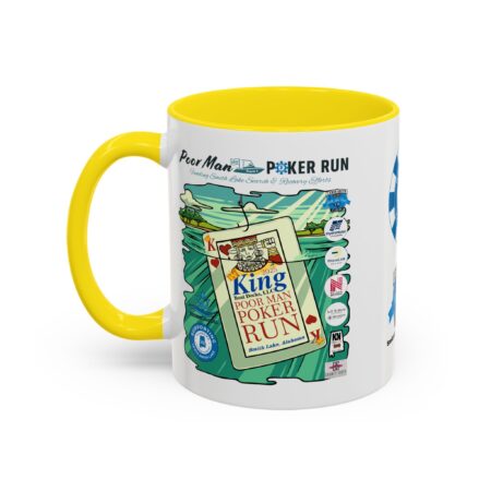 Poor Man Poker Run 2025 - Accent Coffee Mug - Image 51