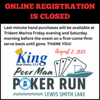 Poor Man Poker Run Online Registrations Lewis Smith Lake Alabama